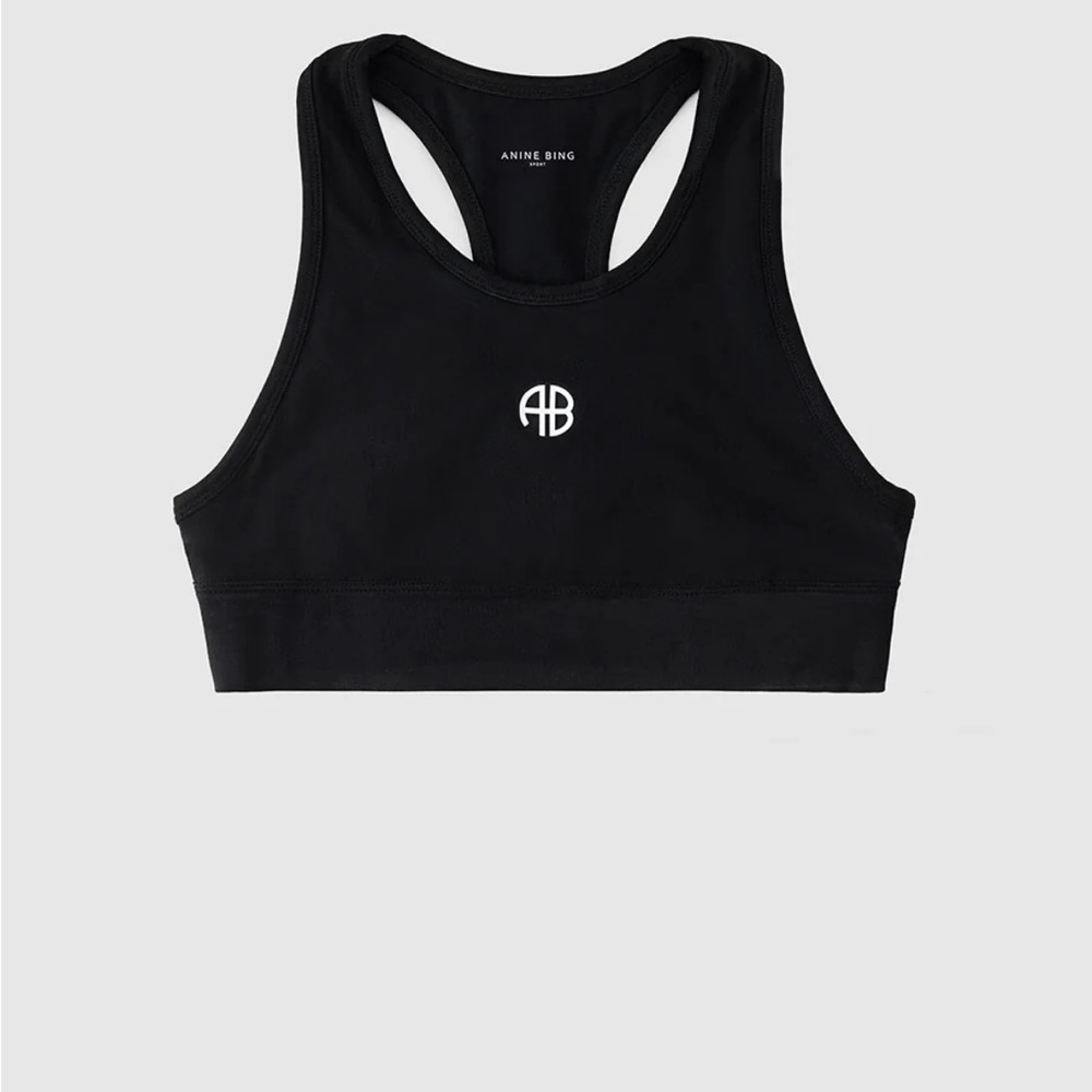Anine Bing Black Sports Bra